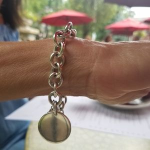 Authentic TIFFANY & CO STERLING BRACELET & CHARM
